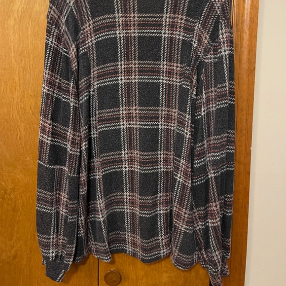 Maurices Plaid Button Cardigan - Picture 2 of 3